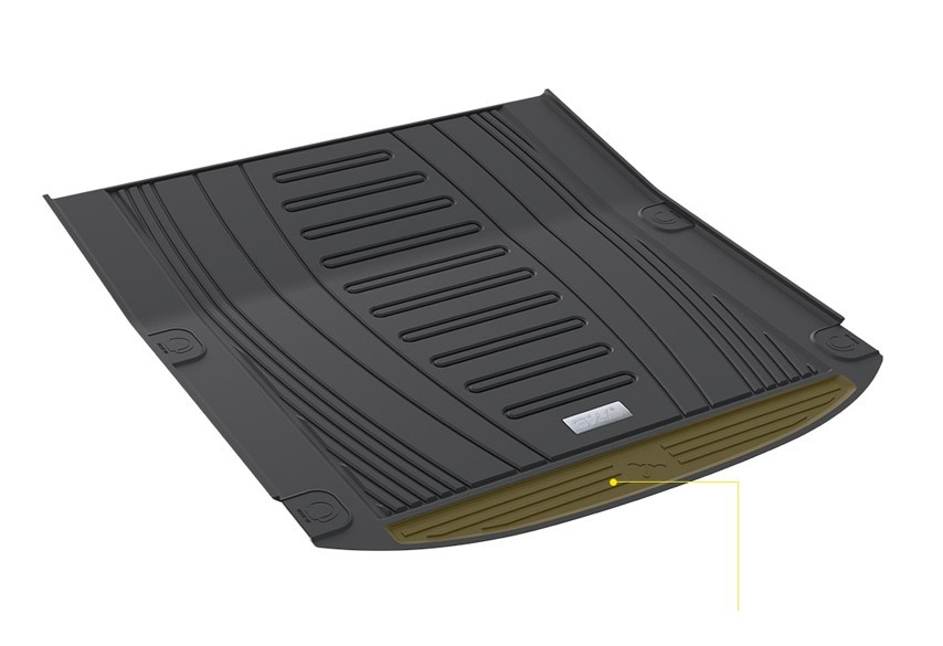 Thảm lót cốp xe ô tô Audi A3 2014 - 2020 nhãn hiệu Macsim 3W chất liệu TPE cao cấp màu đen