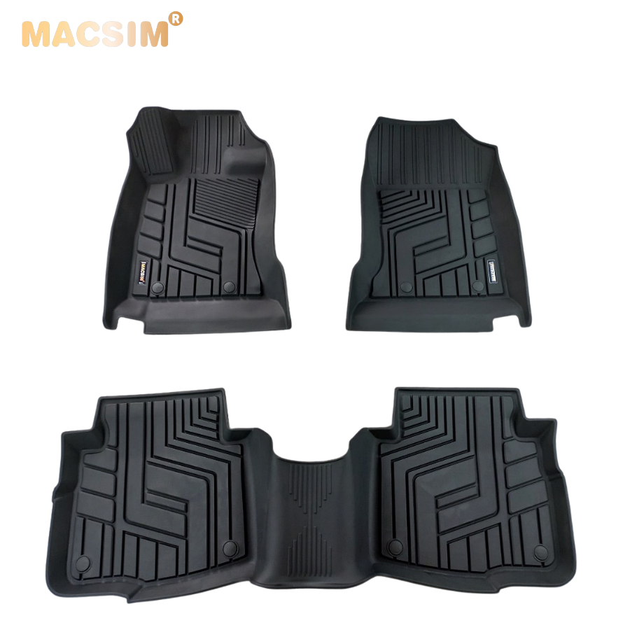 Thảm lót sàn xe ô tô Subaru outback 2020 Nhãn hiệu Macsim chất liệu nhựa TPE cao cấp màu đen.