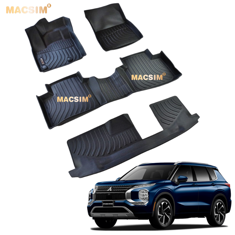 Thảm lót sàn xe Mitsubishi Outlander 2025+(sd) nhãn hiệu Macsim- 3 hàng ghế
