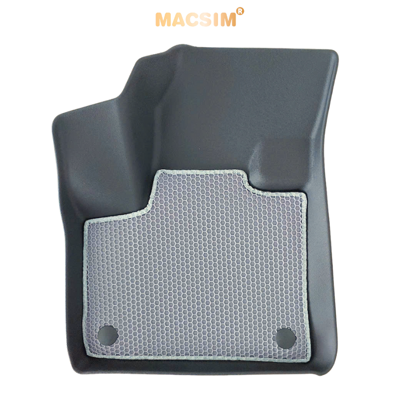 Thảm Lót Sàn Ô Tô Peugoet 3008 Macsim – 2 Lớp cao su ghi, Chuẩn Phom, Sử dụng lâu dài (Mã 03)