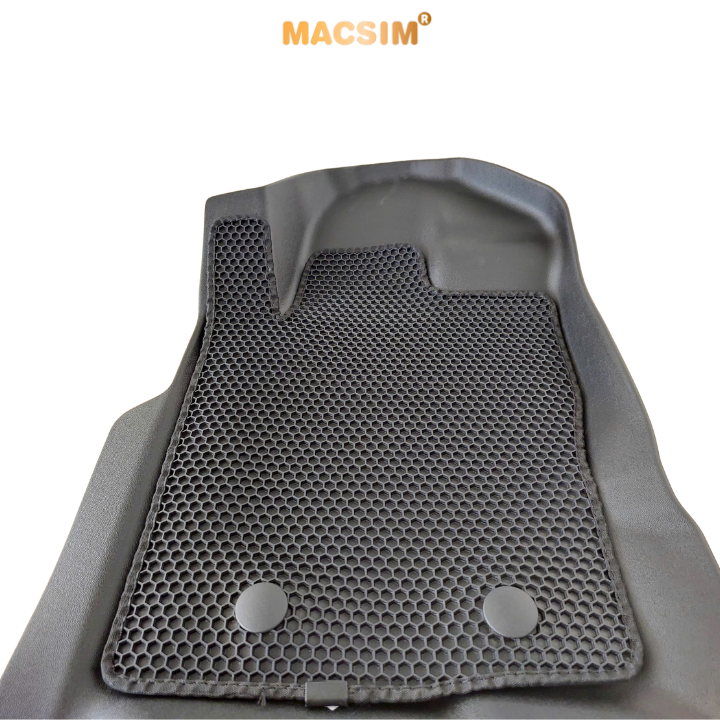 Thảm sd1 2 lớp dạng lưới lục giác Ford Ranger 2012 -2021 bề mặt cao su siêu sạch nhãn hiệu Macsim