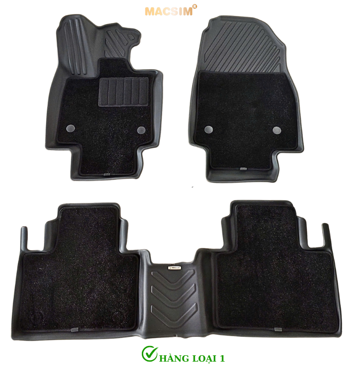 Thảm lót sàn (sd4) ô tô 2 lớp cao cấp dành cho xe  Lexus RX 2023+ (sd4) nhãn hiệu Macsim chất liệu TPE màu đen