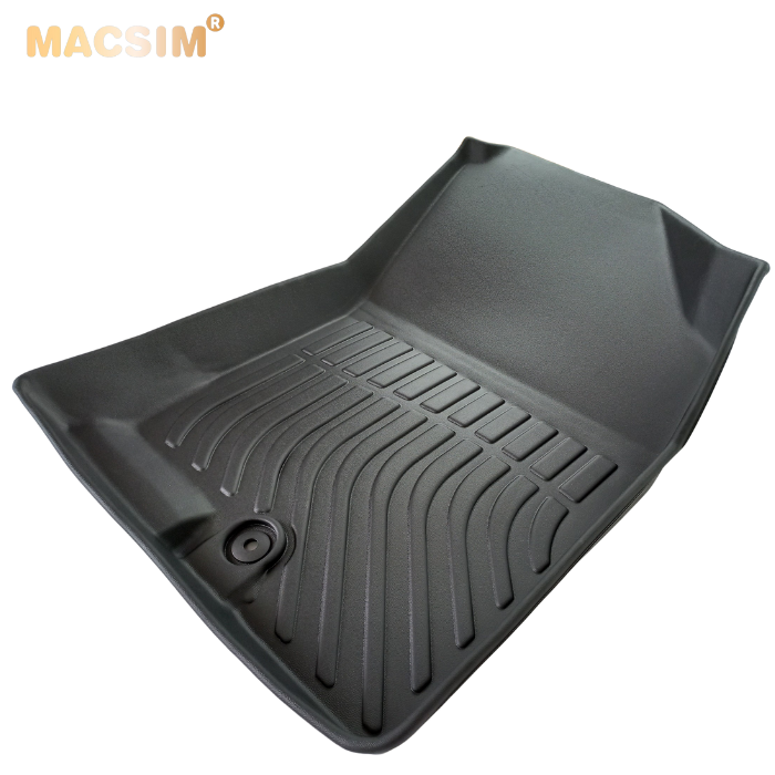 Thảm lót sàn xe ô tô sd Hyundai Tucson 2022 Nhãn hiệu Macsim chất liệu nhựa TPE cao cấp màu đen