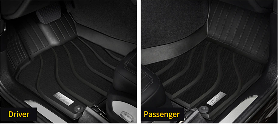 Thảm lót sàn xe ô tô  Porsche BOXSTER 2012-2015 Nhãn hiệu Macsim 3W chất liệu nhựa TPE đúc khuôn cao cấp - màu đen