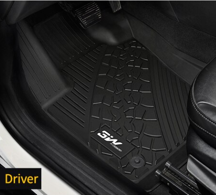 Thảm lót sàn xe ô tô  Jeep Wrangler Rubicon New 2019-đến nay Nhãn hiệu Macsim 3W chất liệu nhựa TPE đúc khuôn cao cấp - màu đen