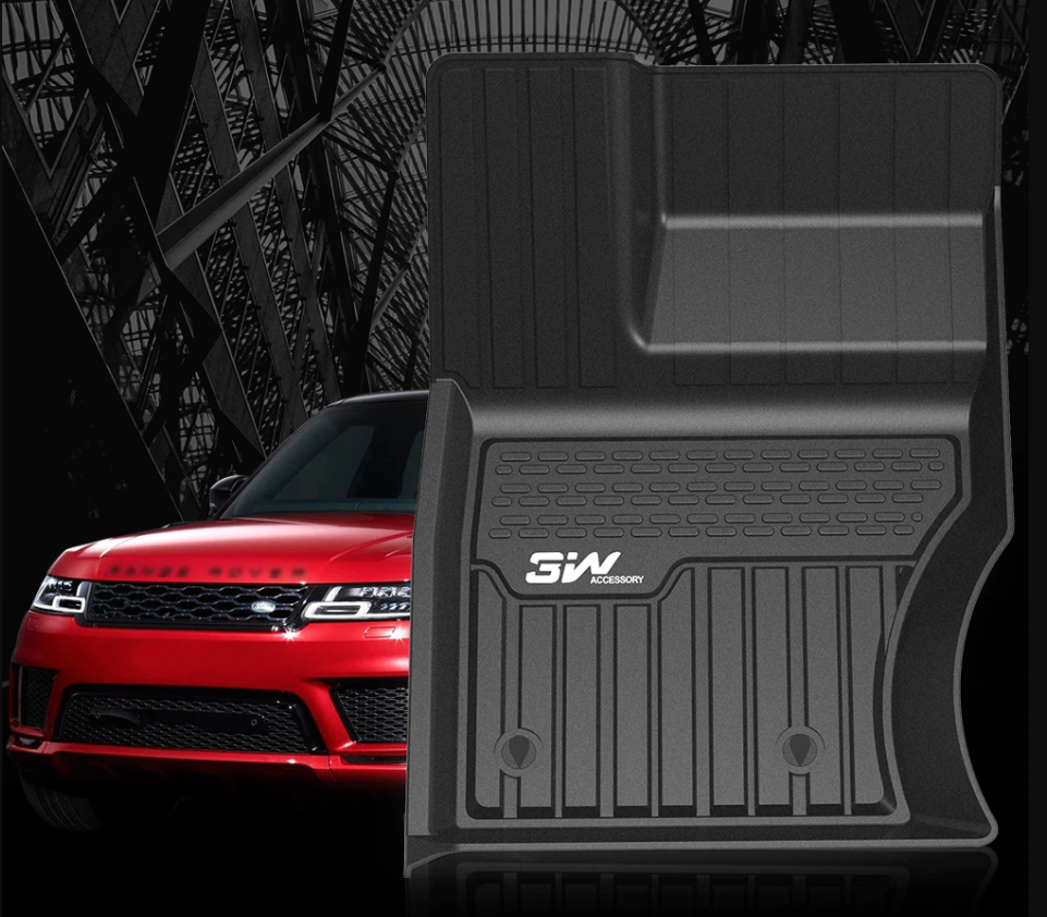 Thảm lót sàn xe ô tô  LANDROVER VELAR 2016 - đến nay Nhãn hiệu Macsim 3W chất liệu nhựa TPE đúc khuôn cao cấp - màu đen