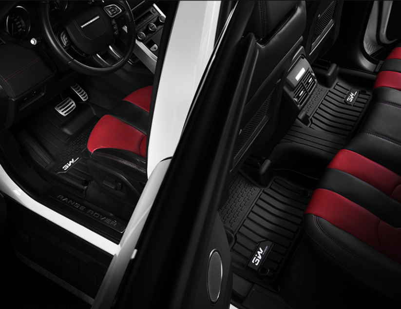 Thảm lót sàn xe ô tô  LANDROVER EVOQUE 2020 Nhãn hiệu Macsim 3W chất liệu nhựa TPE đúc khuôn cao cấp - màu đen