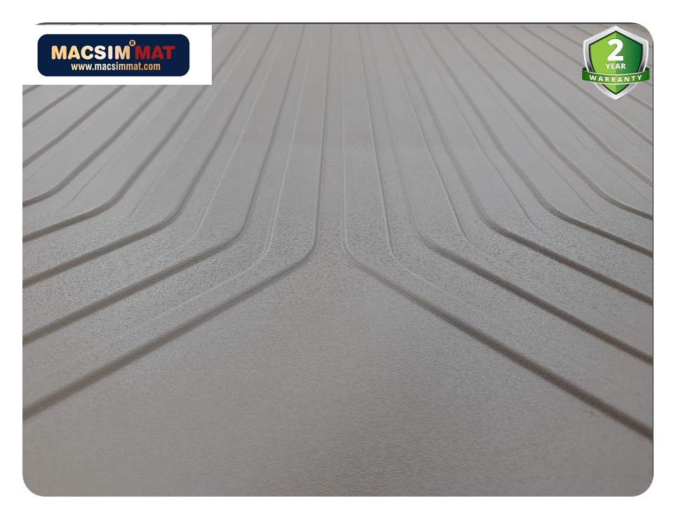 Thảm lót cốp xe ô tô MAZDA CX5 2017+nhãn hiệu Macsim chất liệu TPV cao cấp màu be