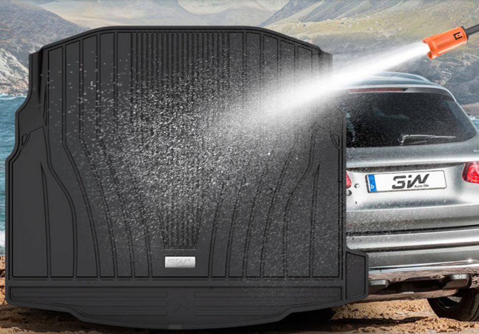 Thảm lót cốp ô tô Mercedes E 2016+ MACSIM 3W– TPE Chuẩn Phom, Sử dụng lâu dài