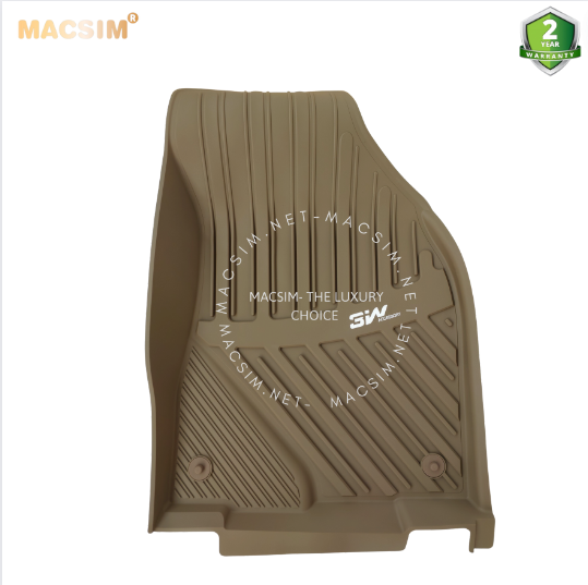 Thảm lót sàn xe ô tô  Toyota Highlander  2007-2019 Nhãn hiệu Macsim 3W chất liệu nhựa TPE đúc khuôn cao cấp - màu đen