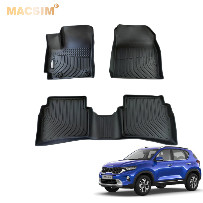 Thảm lót sàn ô tô Kia Sonet  Macsim - TPE chuẩn phom, Sử dụng lâu dài (Mã 01)
