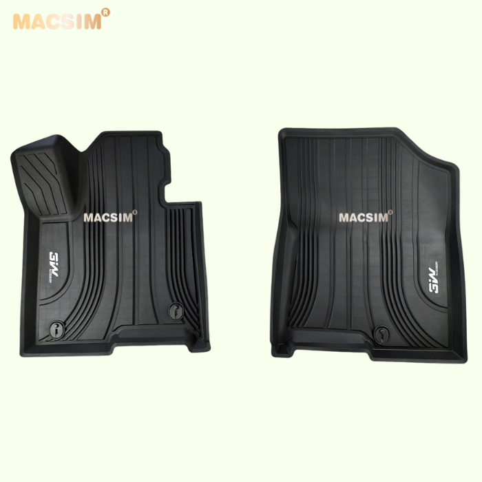Thảm lót sàn xe ô tô Kia sorento 2021- nay  Nhãn hiệu Macsim 3W chất liệu nhựa TPE đúc khuôn cao cấp - màu đen