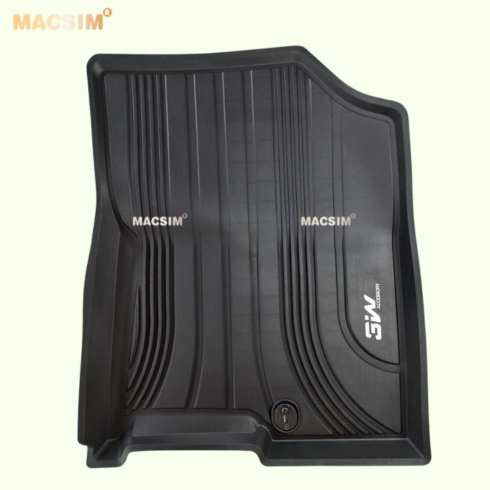 Thảm lót sàn xe ô tô Kia sorento 2021- nay  Nhãn hiệu Macsim 3W chất liệu nhựa TPE đúc khuôn cao cấp - màu đen