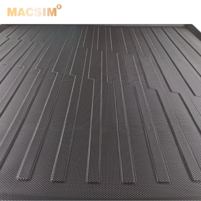 Thảm lót cốp xe ô tô Volkwagen Teramont 2018 - tới nay Nhãn hiệu Macsim chất liệu TPV cao cấp màu đen.