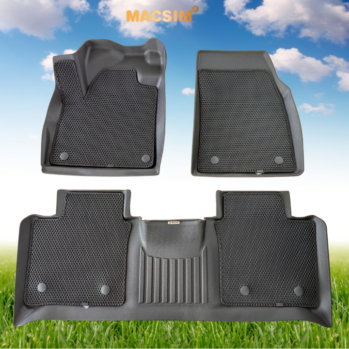 Thảm sd1 2 lớp dạng lưới lục giác Ford Territory 2023+ bề mặt cao su siêu sạch