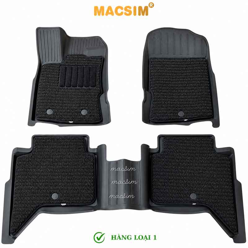 Thảm Ô Tô Ford Ranger 2022-2026 Macsim 3W 2 lớp