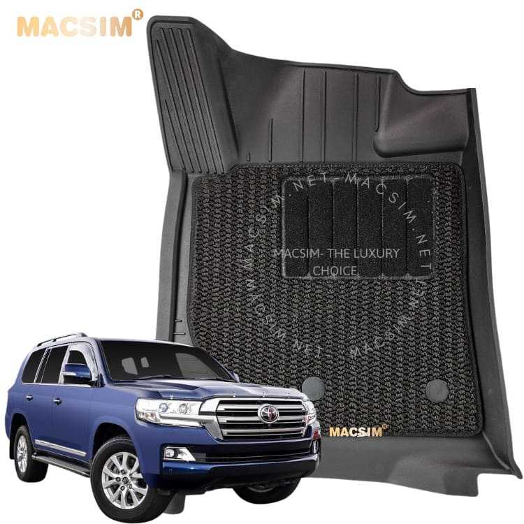 Thảm nhựa đúc nguyên khối Toyota Land Cruiser 2009 - 2023 Macsim 3W 2 lớp