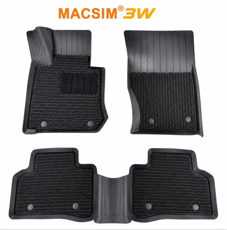 Thảm lót sàn xe Mercedes GLC 2016 - 2022 Macsim 3W 2 lớp