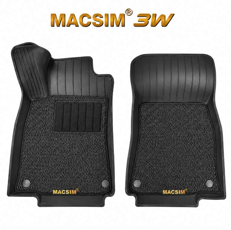 Thảm Lót Sàn xe Mercedes GLE 2019-2026 Macsim 3W 2 lớp