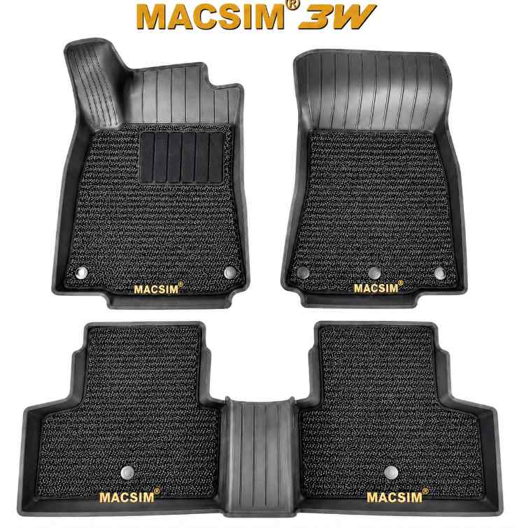Thảm Lót Sàn xe Mercedes GLE 2019-2026 Macsim 3W 2 lớp