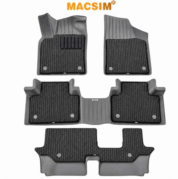 Thảm lót chân ô tô Volkswagen Teramont (7 chỗ) 3W 2 lớp