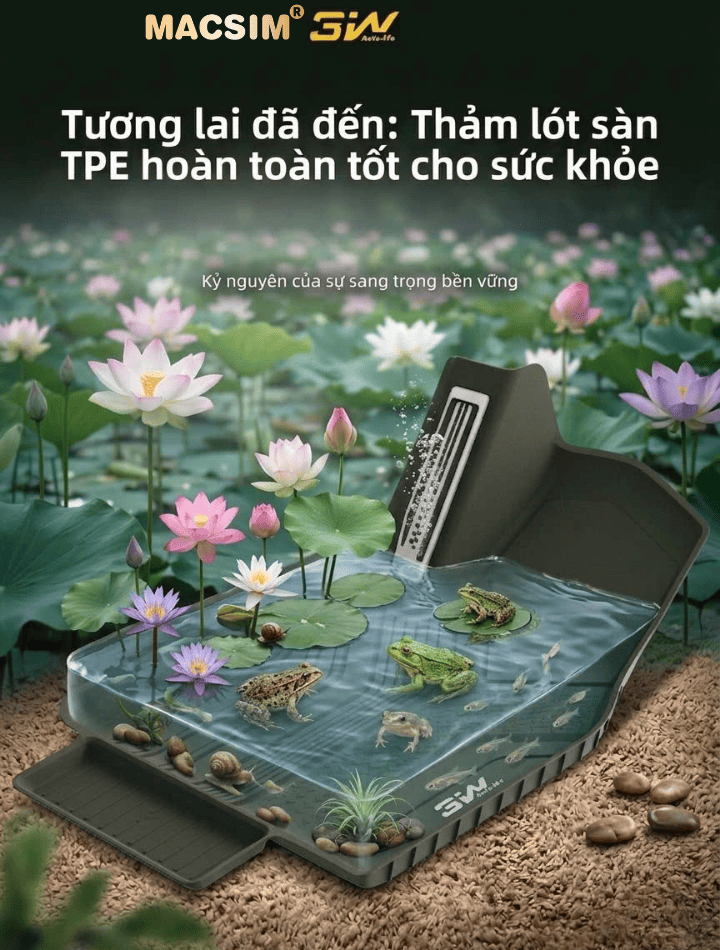 Thảm lót sàn xe ô tô Mercedes EQB - Macsim 3W