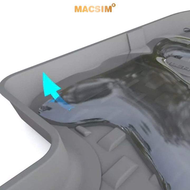 Thảm lót sàn ô tô nhựa TPE Silicon Corolla Hatchback 2019+ Black Nhãn hiệu Macsim