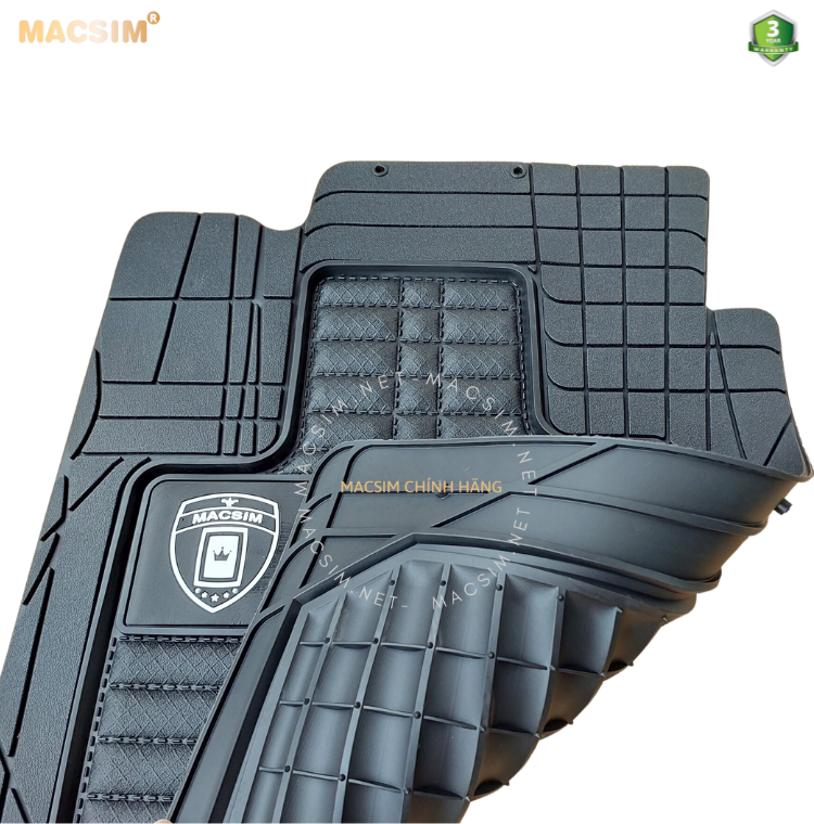 Thảm lót sàn ô tô phổ quát/ tự cắt Macsim màu đen