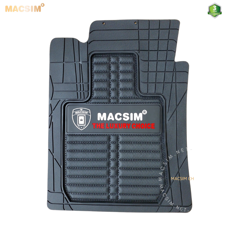 Thảm lót sàn ô tô phổ quát/ tự cắt Macsim màu đen
