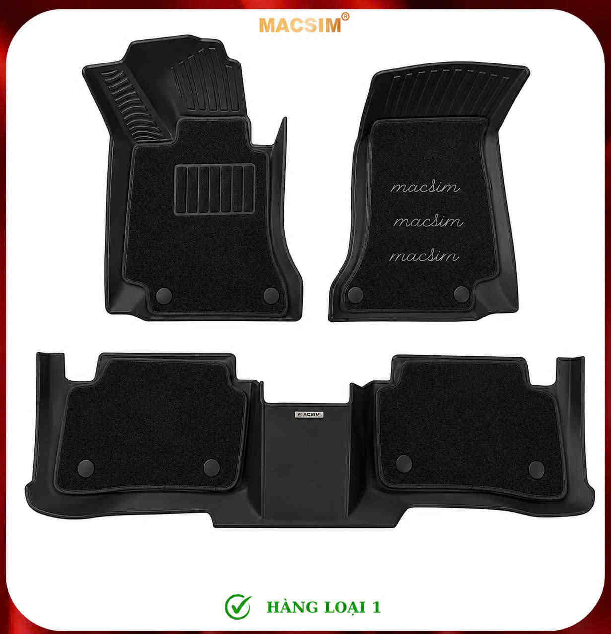Thảm lót sàn ô tô Mercedes C 2013 - 2021 (Mã L1)