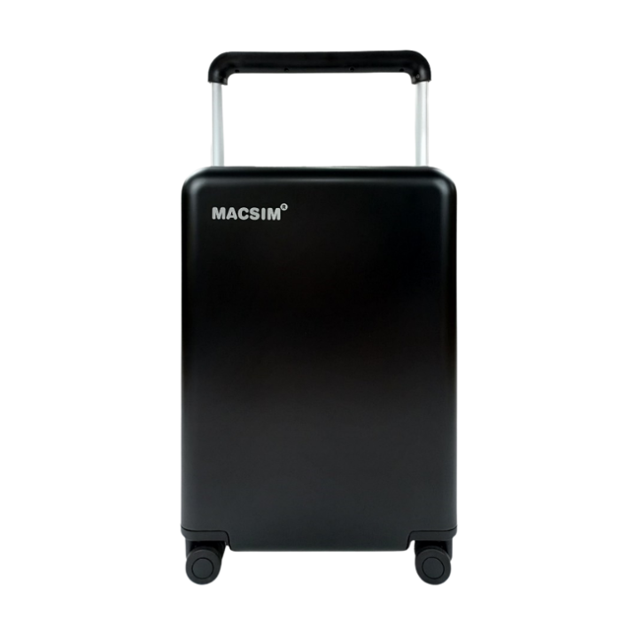 Vali du lịch cao cấp hợp kim nhôm nguyên khối MS1403 nhãn hiệu Macsim màu đen 20inches