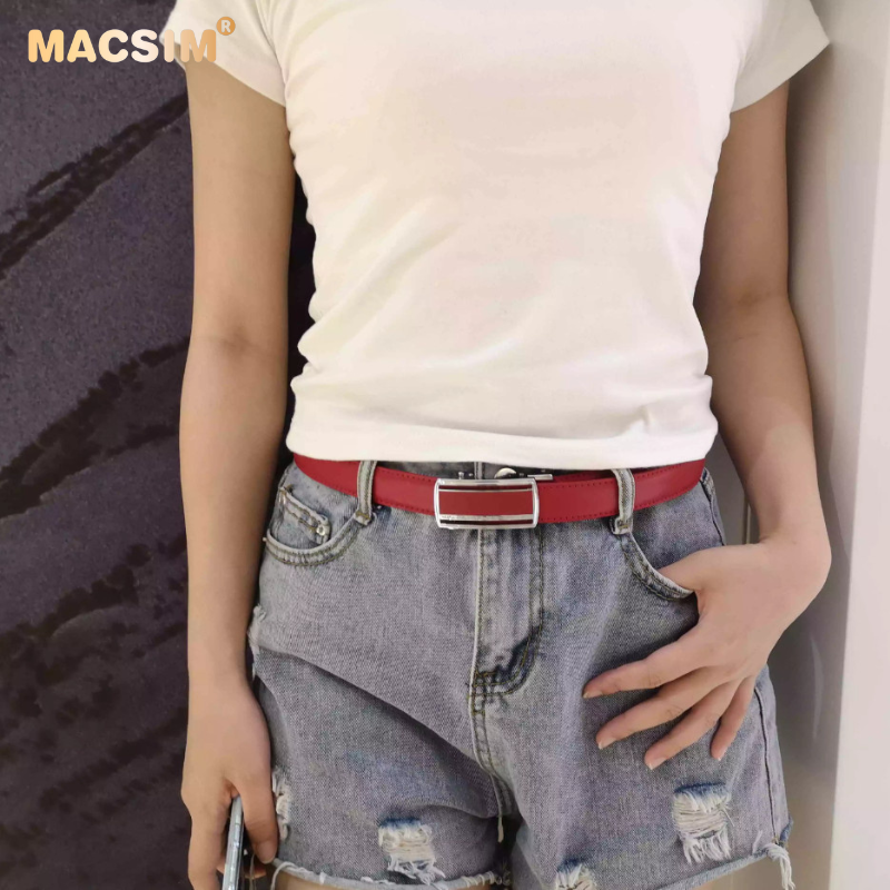 Thắt lưng nữ da thật cao cấp nhãn hiệu Macsim ts006