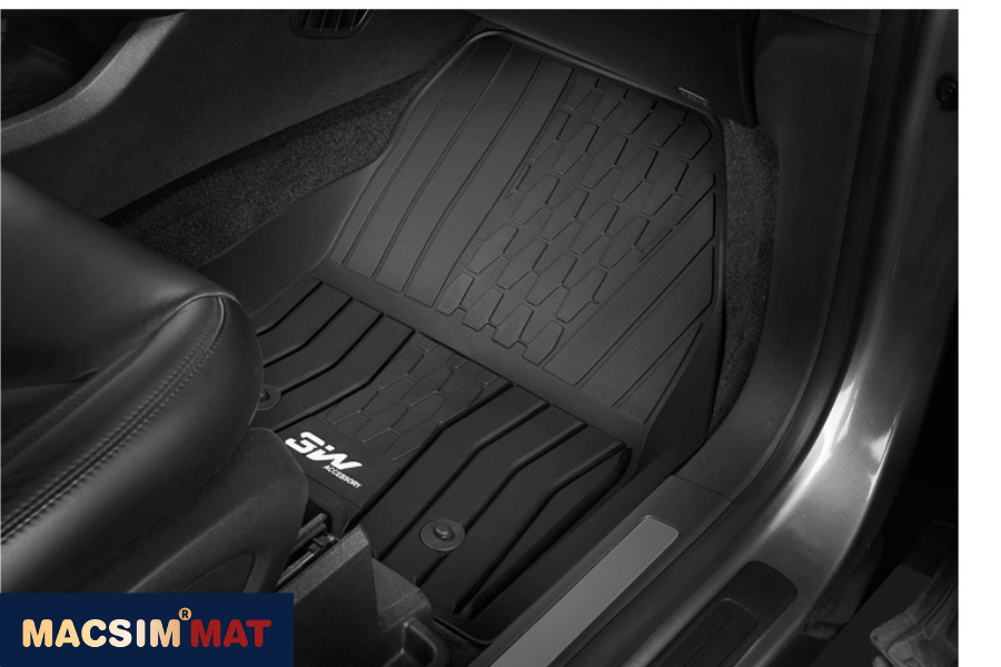 Thảm lót sàn xe ô tô  Lincoln MKX 2011 - đến nay Nhãn hiệu Macsim 3W chất liệu nhựa TPE đúc khuôn cao cấp - màu đen
