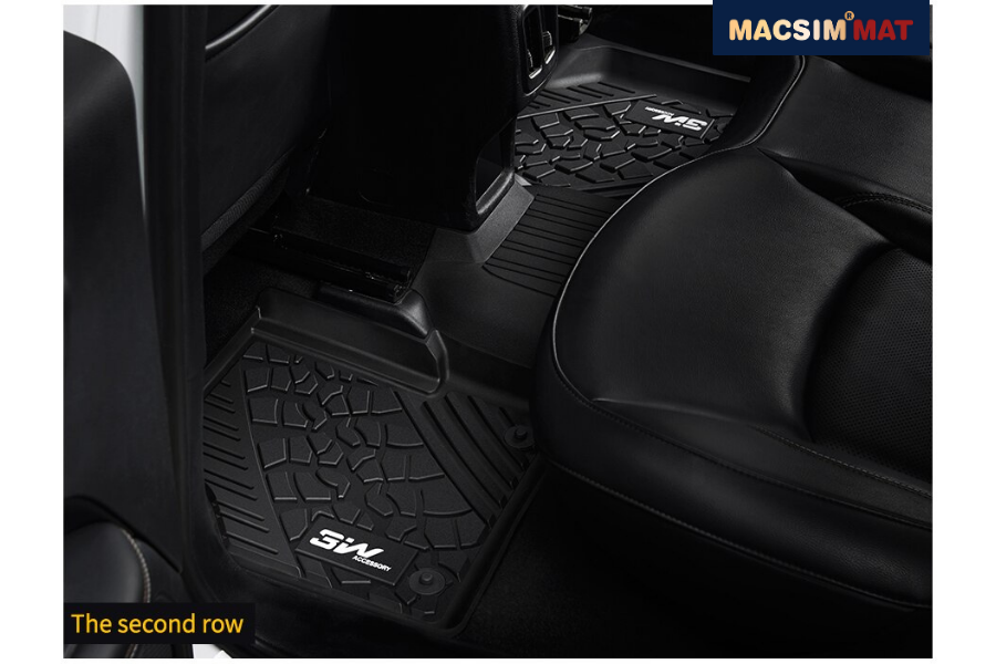Thảm lót sàn xe ô tô  Jeep Wrangler Rubicon New 2019-đến nay Nhãn hiệu Macsim 3W chất liệu nhựa TPE đúc khuôn cao cấp - màu đen