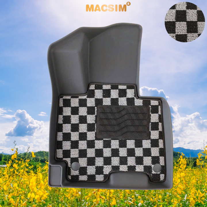 Thảm lót sàn ô tô  Huyndai Tucson 2022+ Macsim – Ca rô, chuẩn phom, Sử dụng lâu dài (Mã 03)