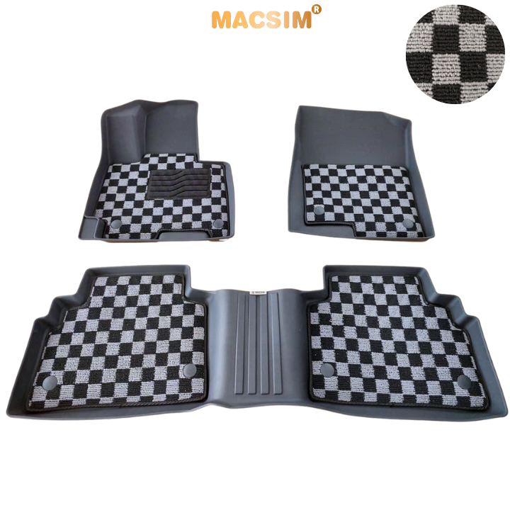 Thảm lót sàn ô tô  Huyndai Tucson 2022+ Macsim – Ca rô, chuẩn phom, Sử dụng lâu dài (Mã 03)