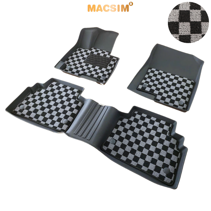 Thảm lót sàn ô tô  Huyndai Tucson 2022+ Macsim – Ca rô, chuẩn phom, Sử dụng lâu dài (Mã 03)