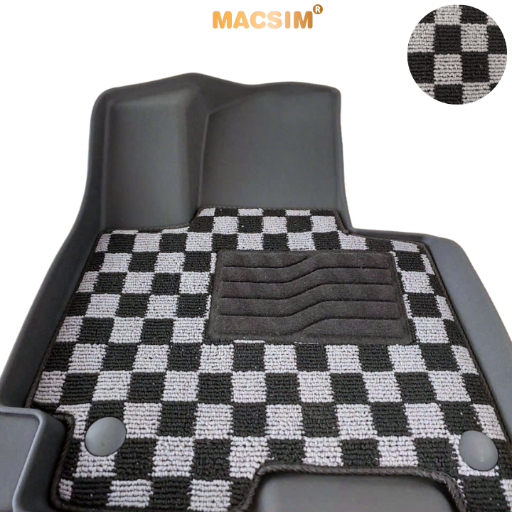 Thảm lót sàn ô tô  Huyndai Tucson 2022+ Macsim – Ca rô, chuẩn phom, Sử dụng lâu dài (Mã 03)