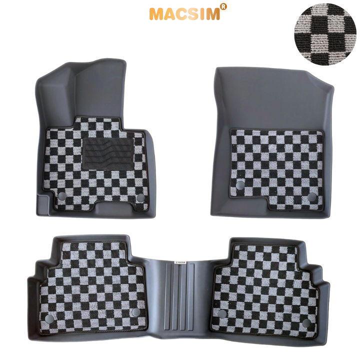 Thảm lót sàn ô tô  Huyndai Tucson 2022+ Macsim – Ca rô, chuẩn phom, Sử dụng lâu dài (Mã 03)