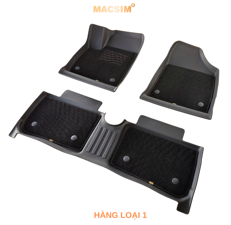 Thảm lót sàn ô tô 2 lớp sợi thô dành cho xe Vinfast Herio Green (sd3) nhãn hiệu Macsim -  ( Giảm giá nhưng chất lượng không giảm)