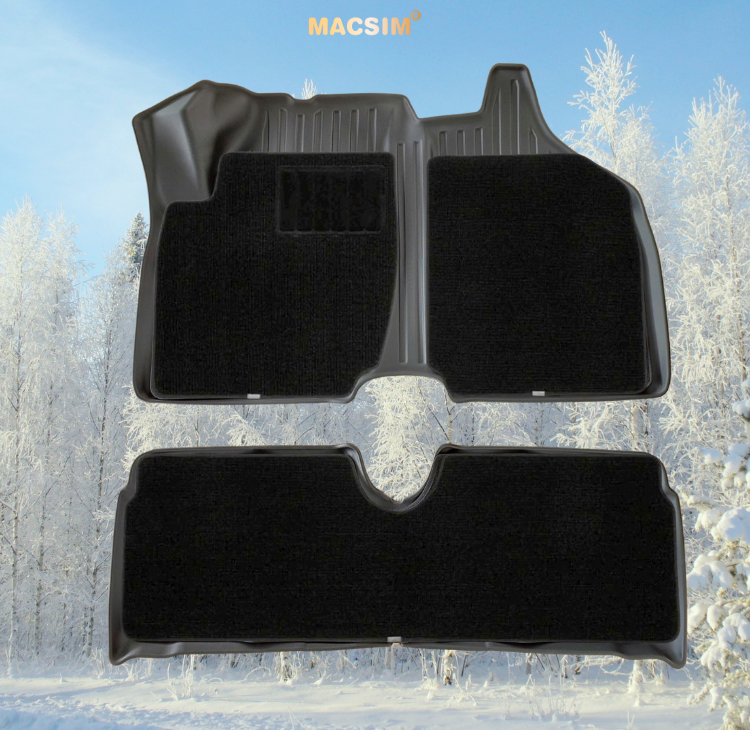 Thảm (2 lớp) sd4 Wuling Bingo 2023 +  nhãn hiệu Macsim chất liệu TPE + silicon màu đen