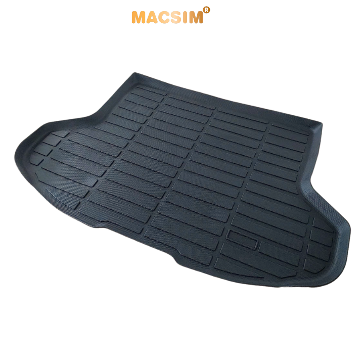 Thảm lót cốp xe ô tô Toyota Yaris 2023+ nhãn hiệu Macsim chất liệu TPE cao cấp màu đen