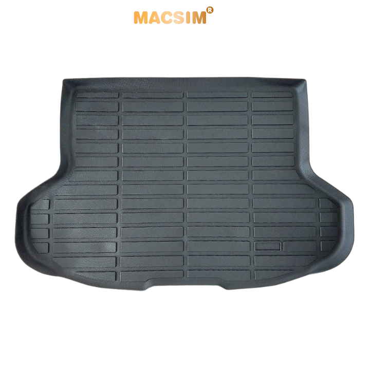 Thảm lót cốp xe ô tô Toyota Yaris 2023+ nhãn hiệu Macsim chất liệu TPE cao cấp màu đen