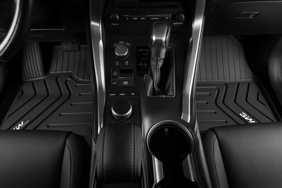 Thảm lót sàn xe ô tô  LEXUS NEW ES 2018- Nhãn hiệu Macsim 3W chất liệu nhựa TPE đúc khuôn cao cấp - màu đen