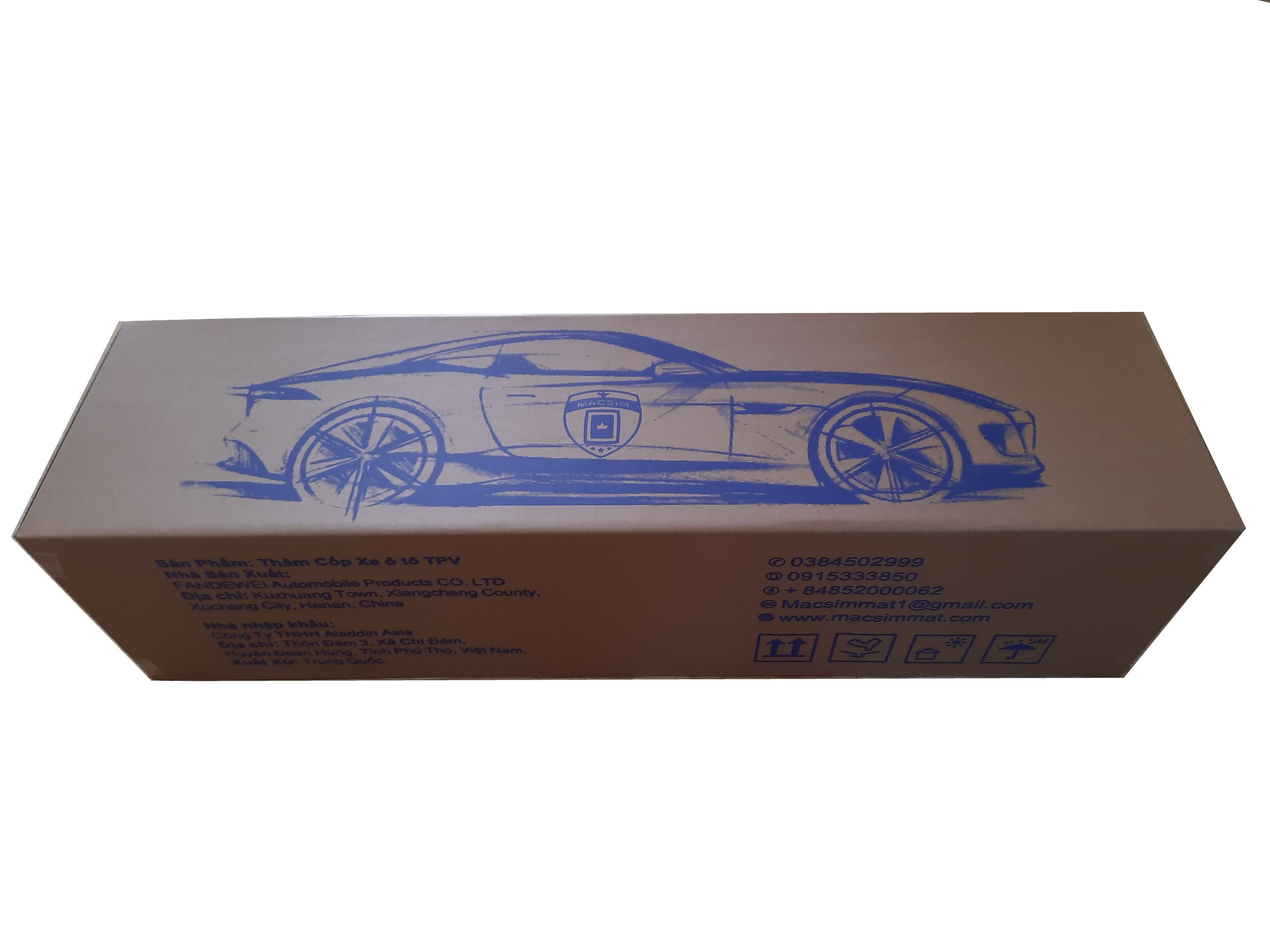 Thảm lót cốp xe ô tô MAZDA CX3 2017+nhãn hiệu Macsim chất liệu TPV cao cấp màu be (348)