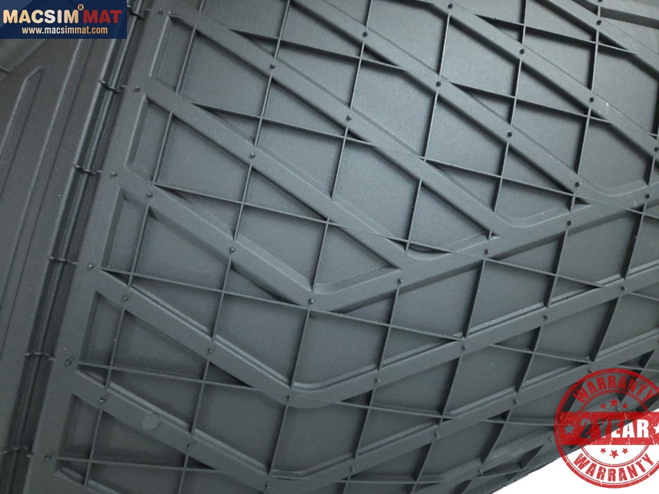 Thảm lót cốp xe ô tô BMW New X3 nhãn hiệu Macsim 3W chất liệu TPE cao cấp màu đen