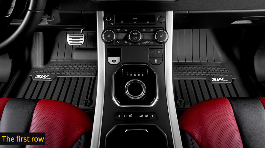 Thảm lót sàn xe ô tô  LANDROVER EVOQUE 2020 Nhãn hiệu Macsim 3W chất liệu nhựa TPE đúc khuôn cao cấp - màu đen