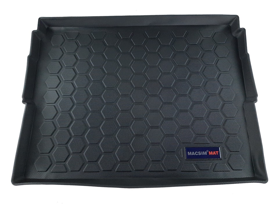 Thảm lót cốp xe ô tô Peugeot 3008 2013-2015 nhãn hiệu Macsim chất liệu TPV cao cấp màu đen(114)