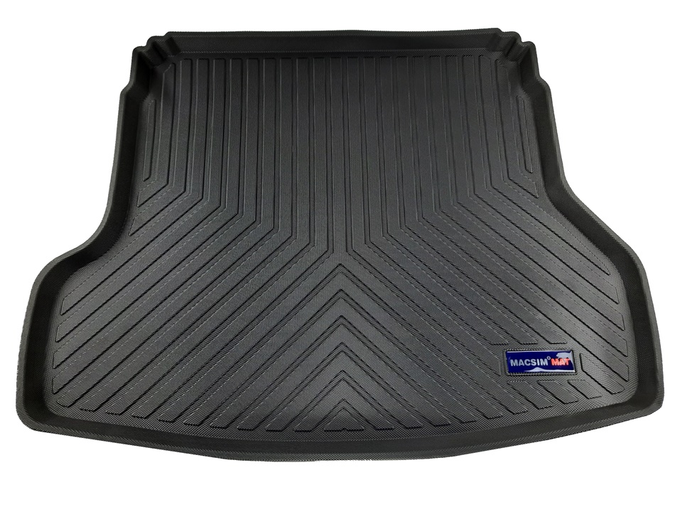 Thảm lót cốp hn xe ô tô Kia K3 ( Kia Cerato) 2017-đến nay  nhãn hiệu Macsim chất liệu TPV cao cấp màu đen(AT012)