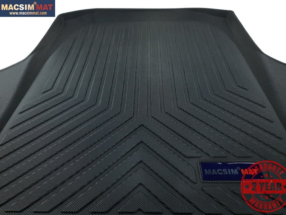 Thảm lót cốp hn xe ô tô Honda Accord 2018-đến nay nhãn hiệu Macsim chất liệu TPV cao cấp màu đen(295)